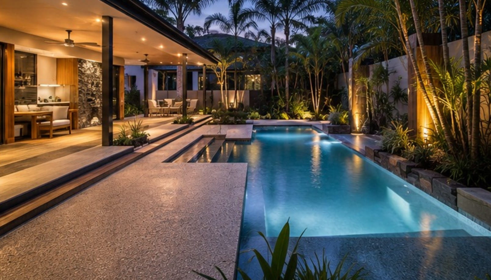 Popular concrete pool surround designs in Brisbane