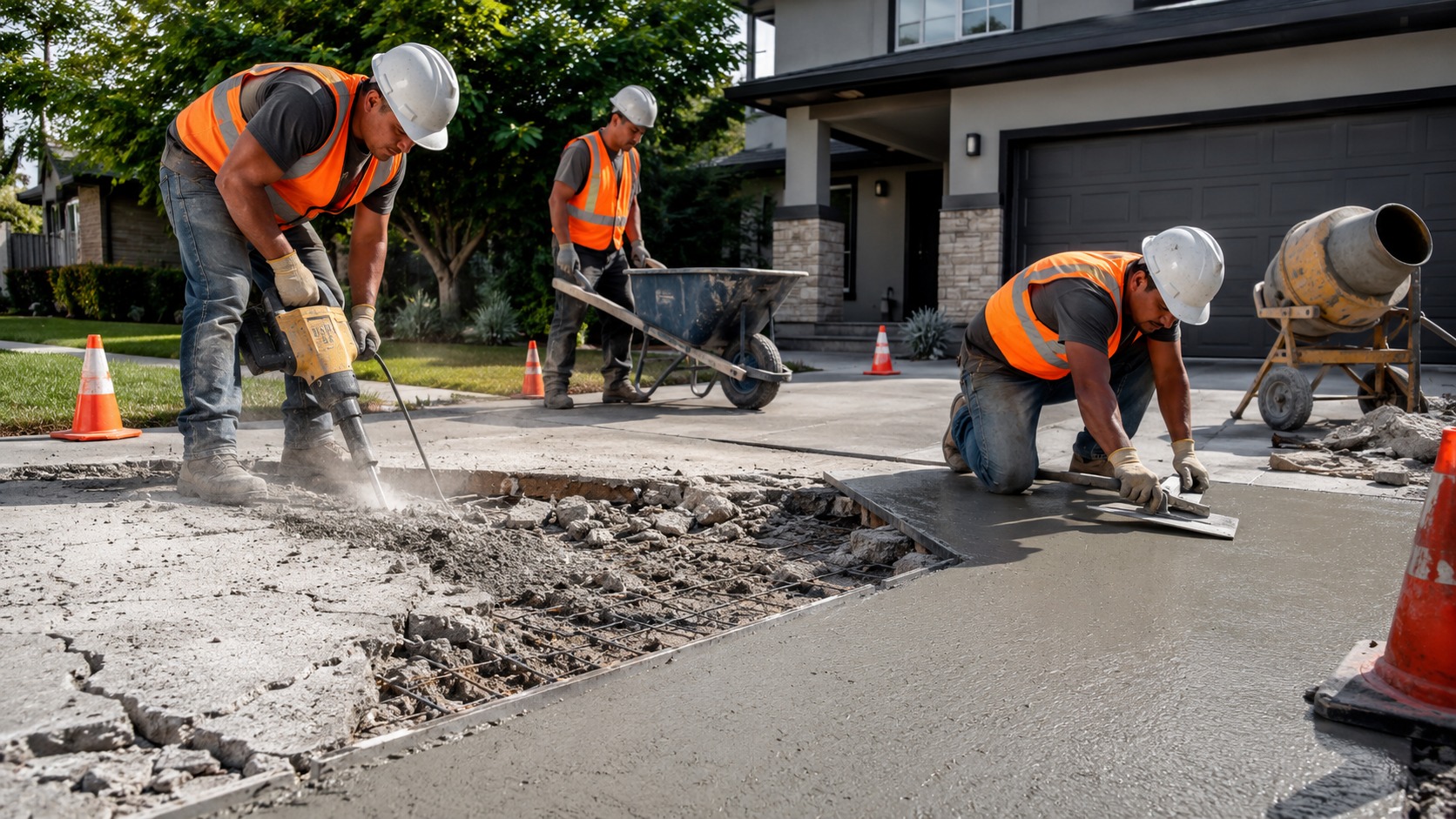 Concrete crack repair Brisbane driveway assessment and resurfacing