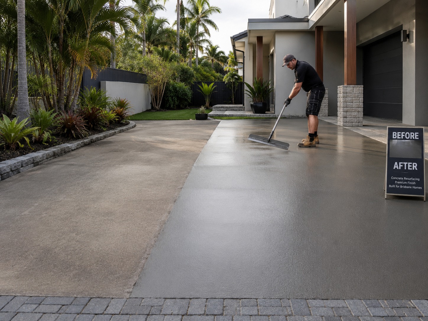 Concrete resurfacing service in Brisbane