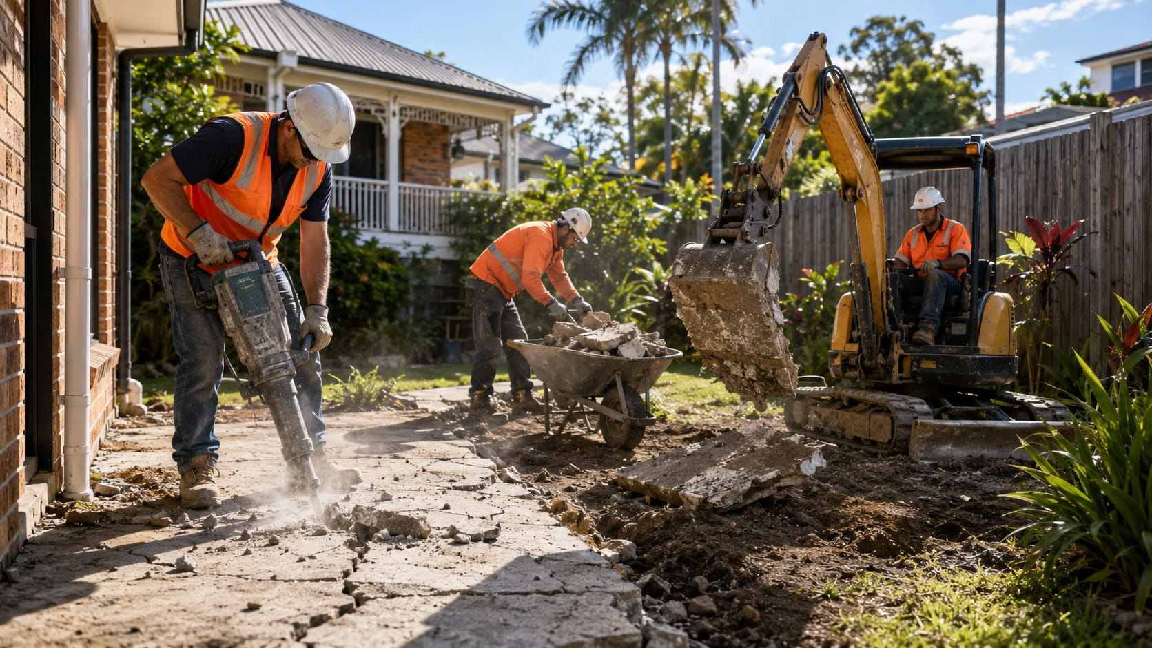 Concrete dumping and waste removal in Brisbane