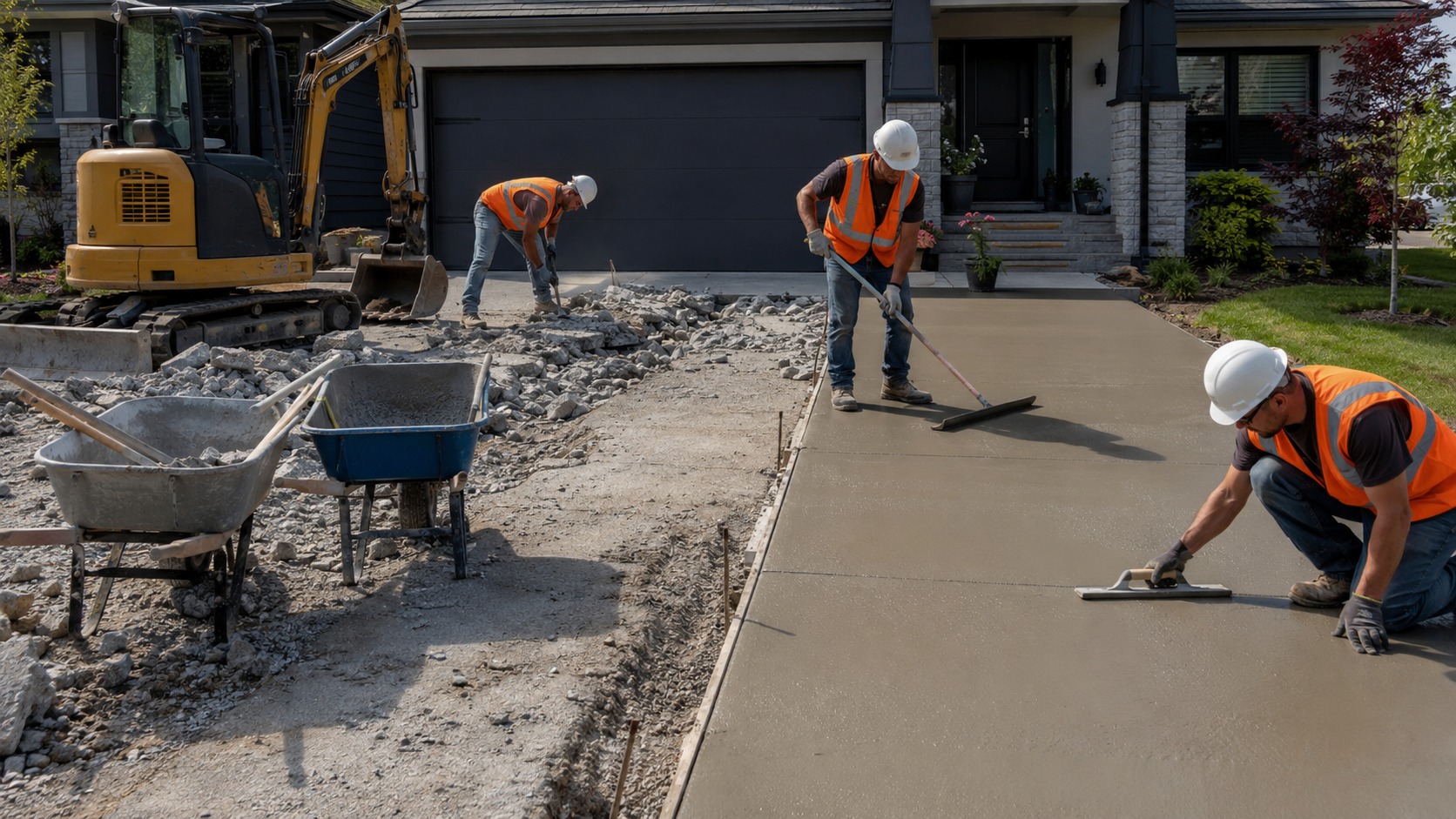 Concrete slabs Brisbane smooth outdoor slab finish