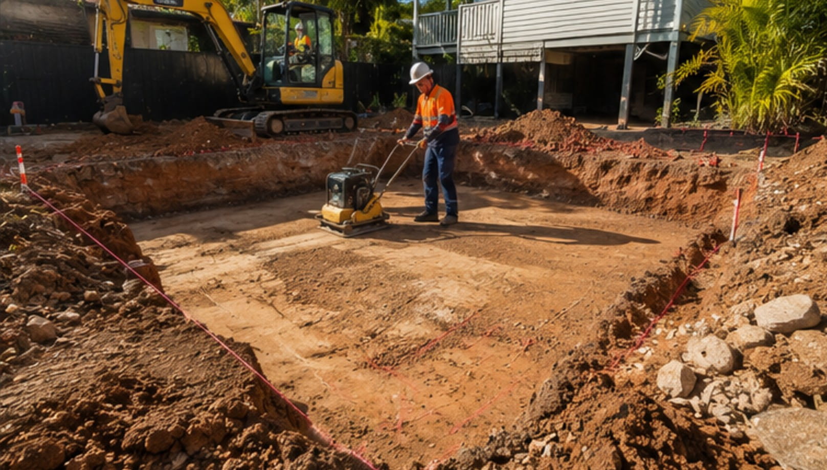 Brisbane site excavation planning and concrete preparation