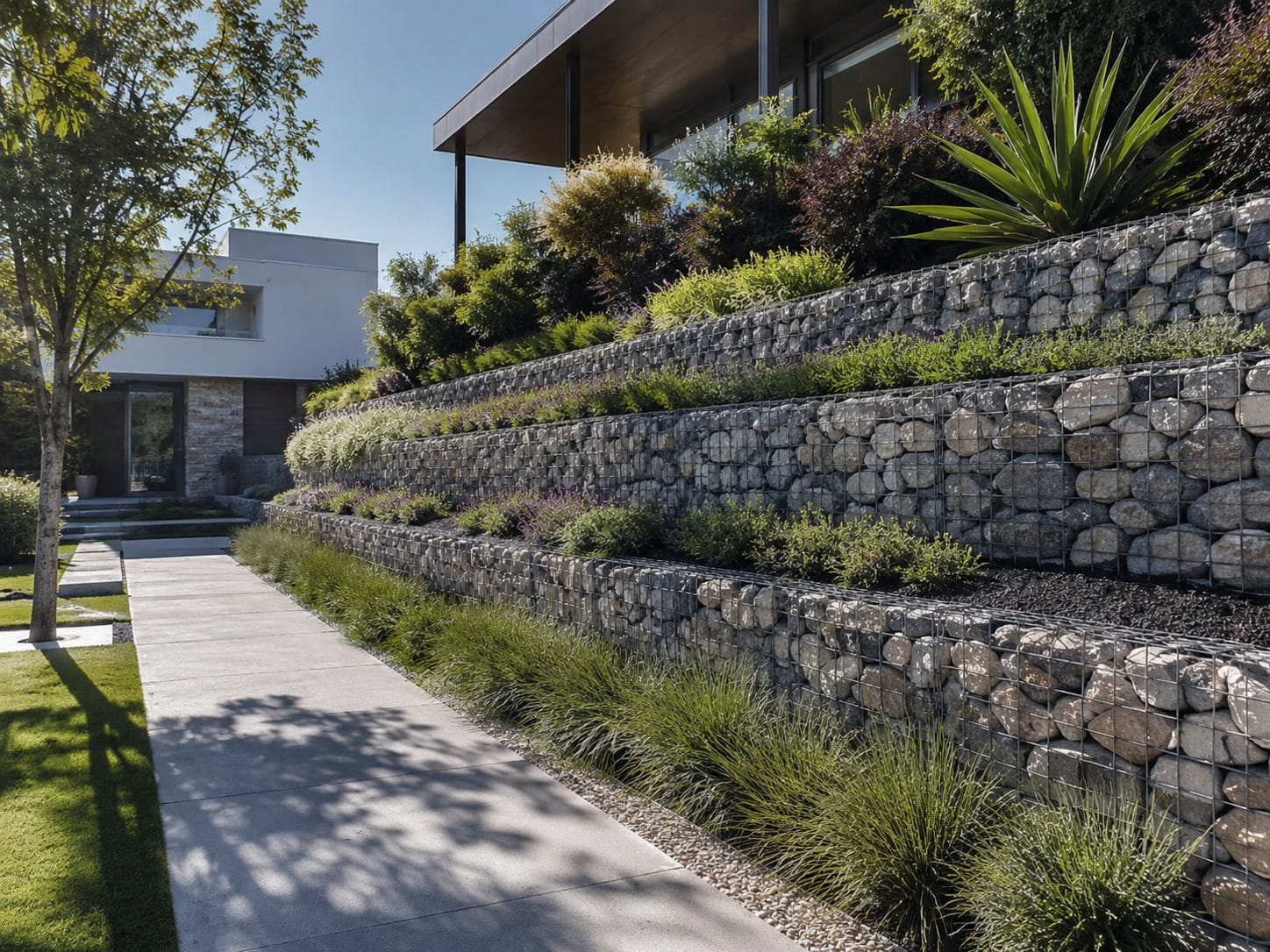 Gabion retaining wall Brisbane